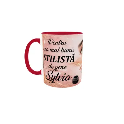 Pentru cea mai buna stilista de gene, cana ceramica, 330ml, cgs1823